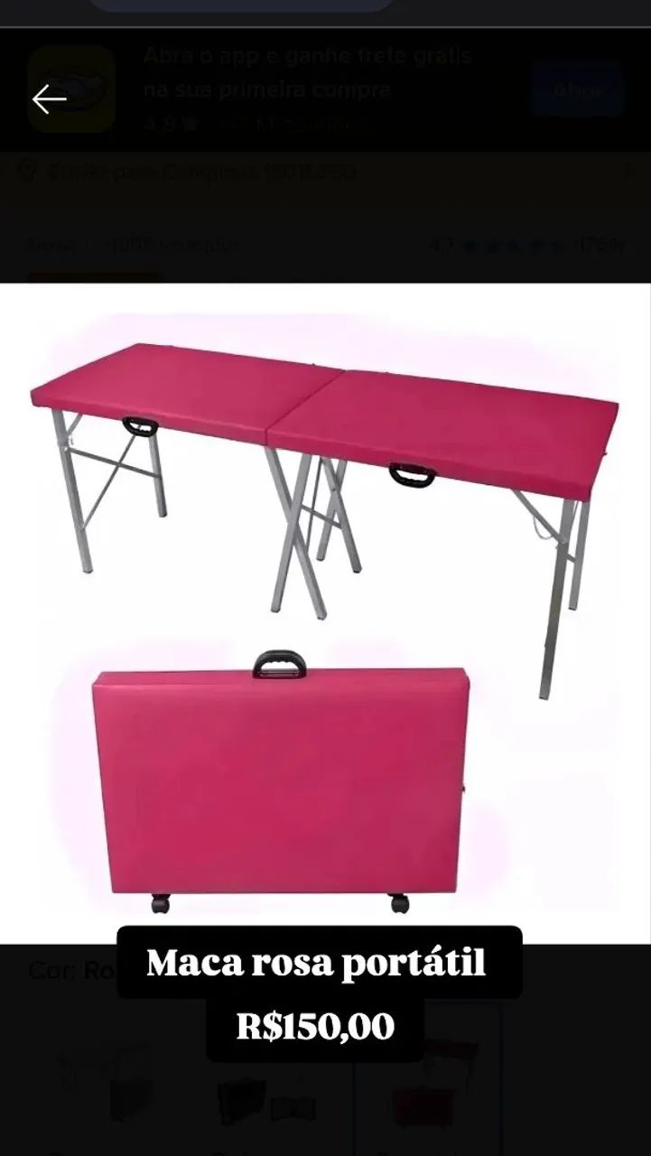 Maca móvel rosa