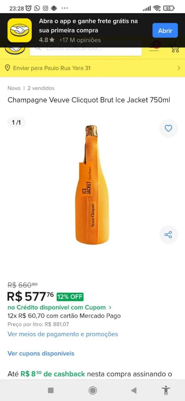 Champagne Veuve Clicquot Ice Jacket Brut 750ml - Foto 5