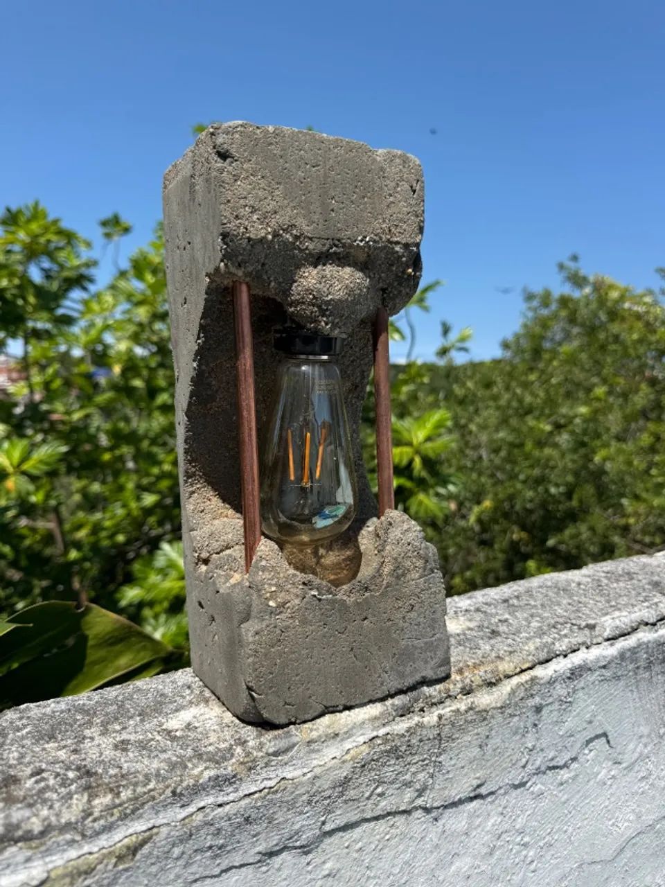 Luminária artesanal em cobre  - Foto 3