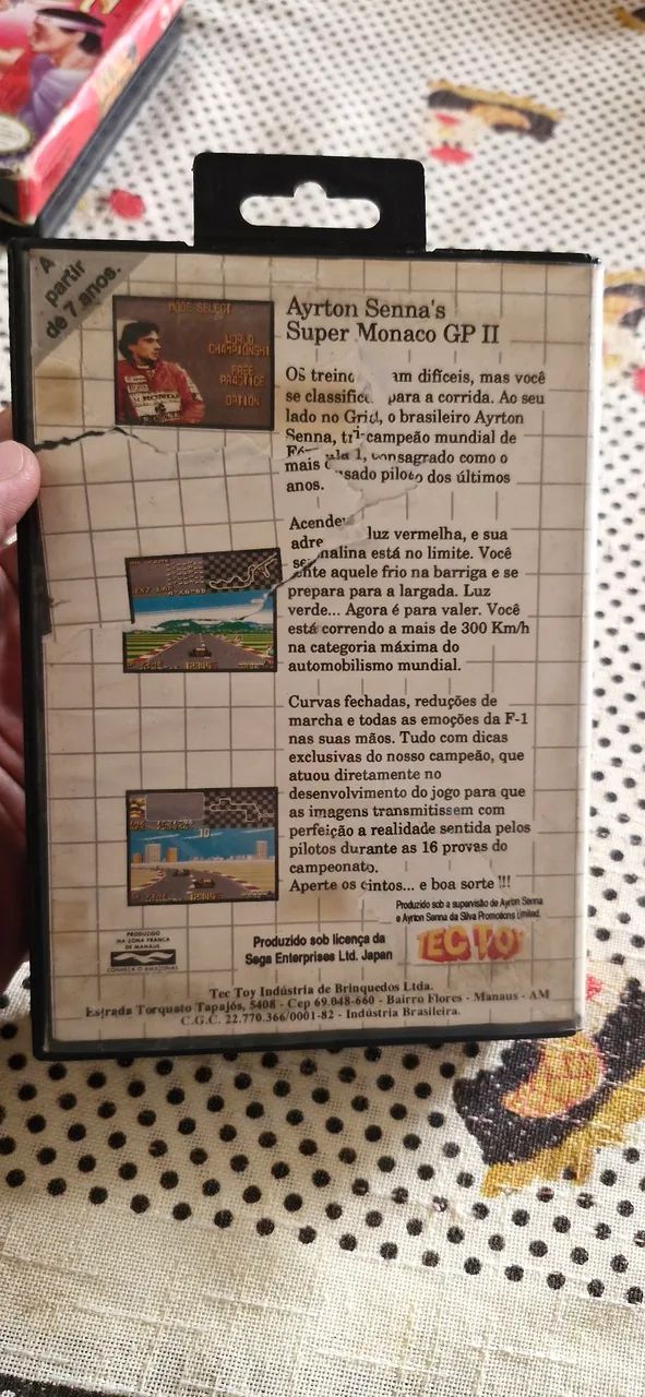 Jogo Master System Ayrton Senna Super Monaco  - Foto 4