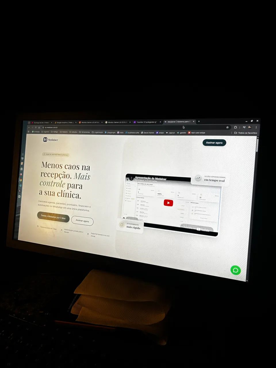 Monitor LG 21.5 LED FULL HD Gamer - Foto 2