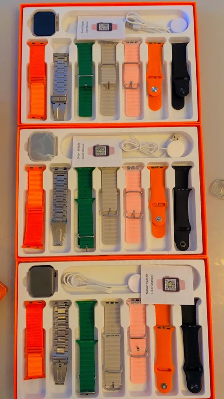 Smartwatch 7 pulseiras + aço top inteligente  - Foto 2