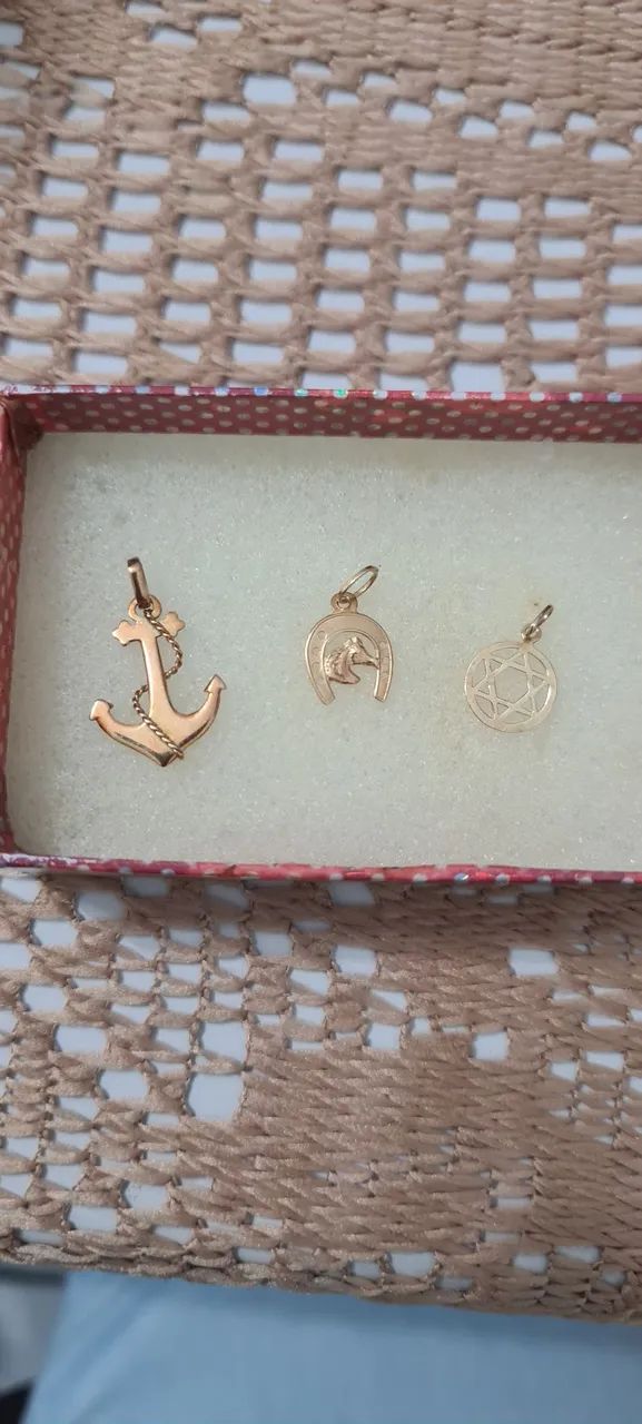 Lindos Pingentes de Ouro - Foto 4