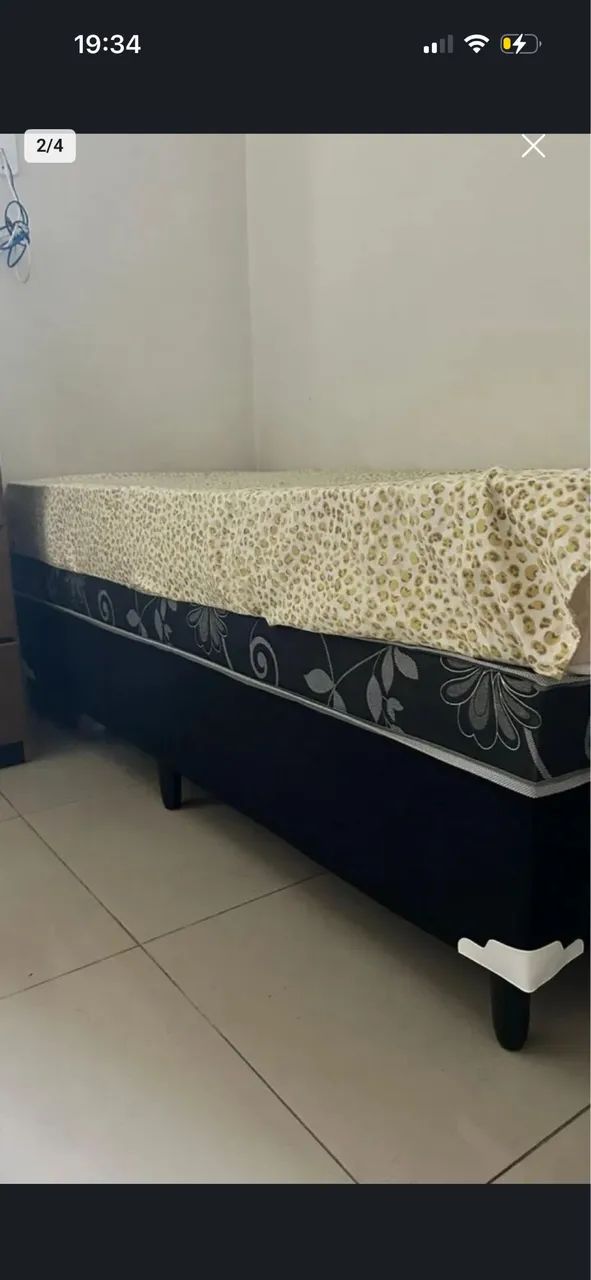 Cama de solteiro box com colchão integrado + 1 colchão  - Foto 2