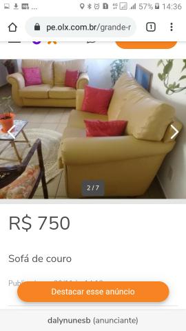 Sofá super confortável