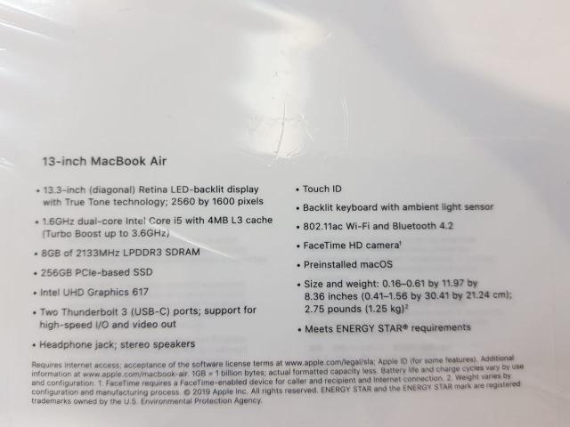 Macbook Air 13 retina i5 8gb de ram 256 ssd - NOVO na caixa- Modelo 2019 - Foto 2