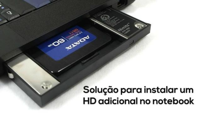 Adaptador Dvd P/ HD Ou SSD Sata Para Notebook - Foto 2