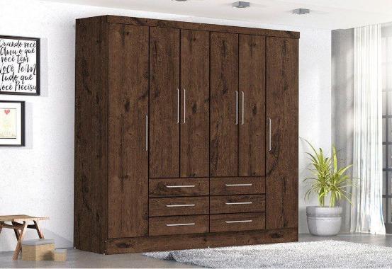 Guarda Roupa 6 portas e 6 Gavetas Casal - Foto 2