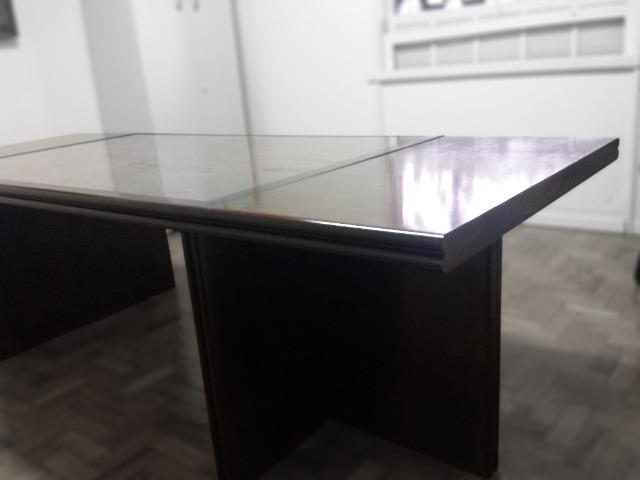 Mesa de Reunião em Madeira e Granito - Foto 5