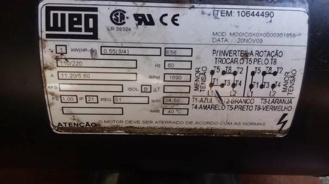 Motor WEG 127/220 - Foto 4