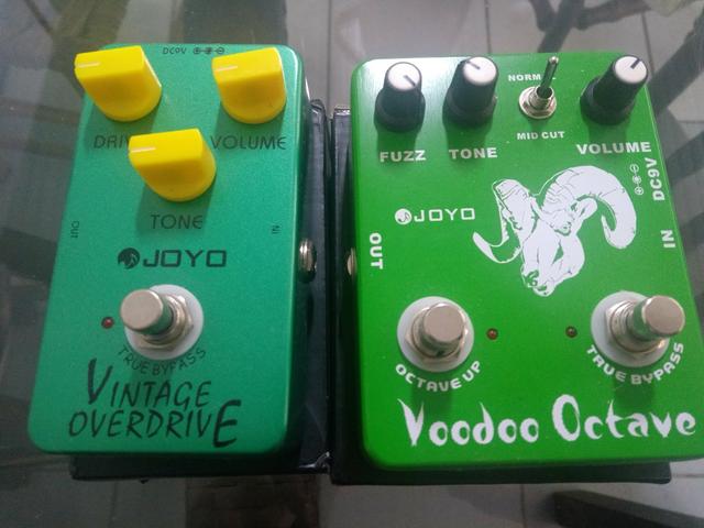 Pedais Vintage Overdrive e Voodoo Fuzz