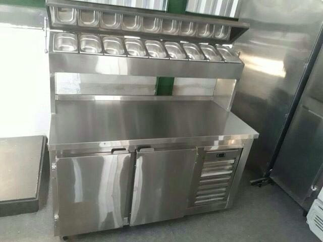 Condimentadora com pizzarola refrigerada em aço inox industrial sob medida - Foto 3