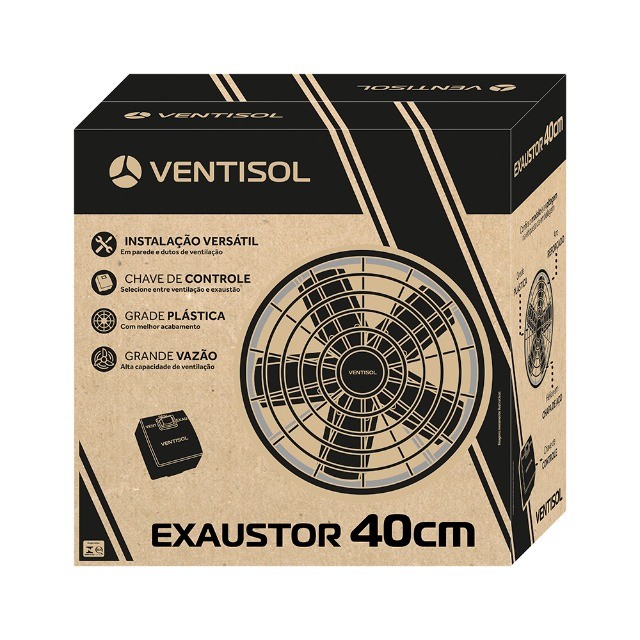Ventilador Axial Exaustor 40cm 127v Ventisol