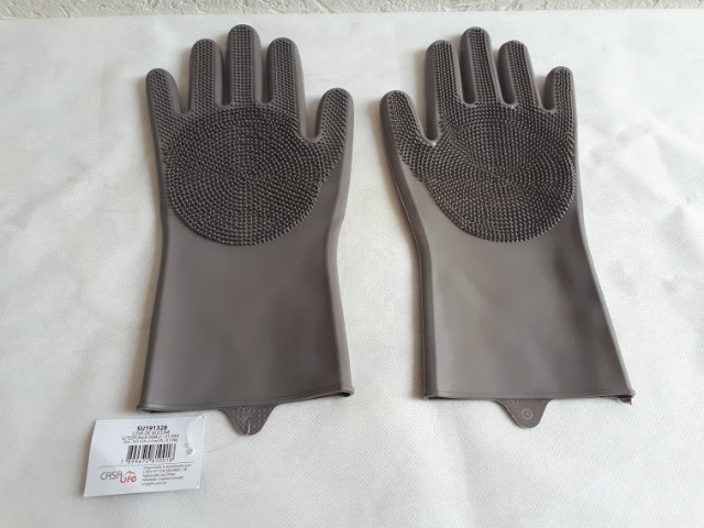 Luvas Mágica De Silicone Limpeza Multiuso Cozinha Faxina Pet - Foto 2