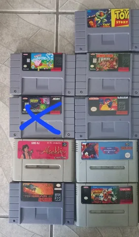 Lote De Jogos Recondicionado P/ Super Nintendo!!!!