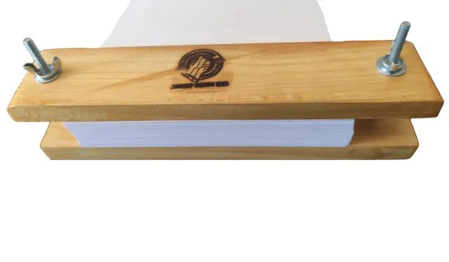 Prensa de Madeira para Blocagem de Papel Fazer Bloquinhos Talão de Pedidos Bloco de Papel - Foto 3