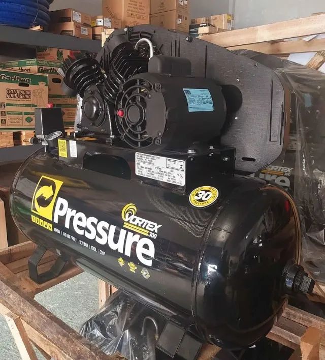 Compressor de ar 100 Litros 140psi Motor 2HP Pressure - Novo/Loja - Foto 2