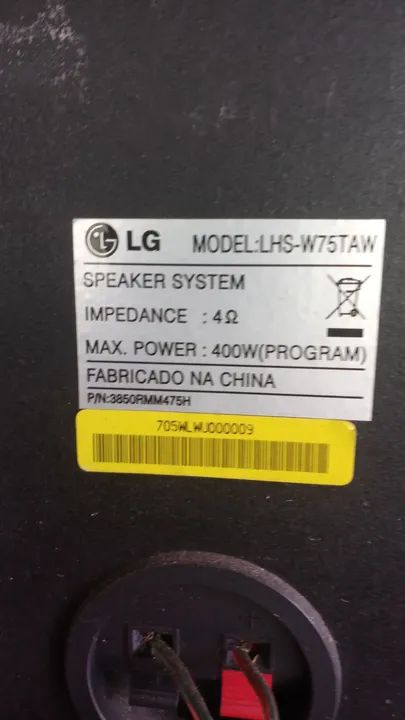 Caixa de Som LG LHS-W75TAW 400W