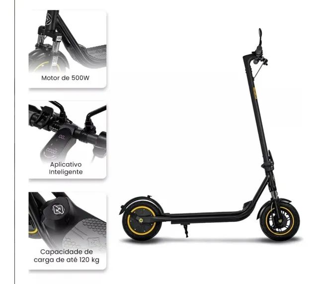 Patinete Elétrico Drop Go E10 Pro 500 Watts 48v - Foto 4