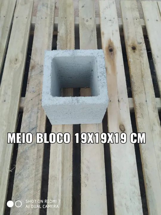 Bloco 19x19x39 cm - construção de paredes e muros - Foto 3