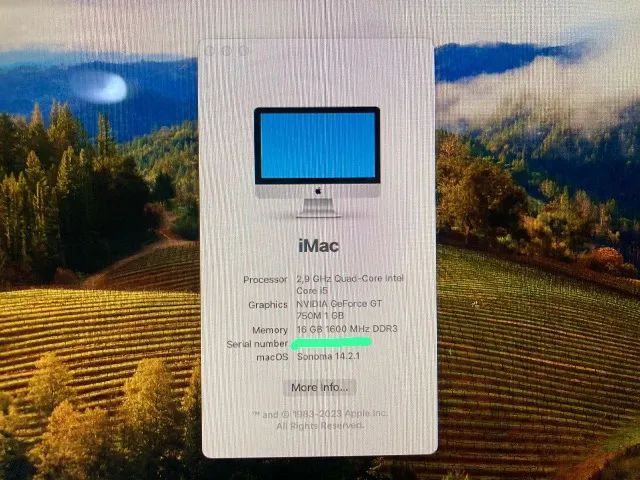 iMac Quad-Core Borda Fina com SSD e macOS Sonoma Aceito Trocas - Foto 3