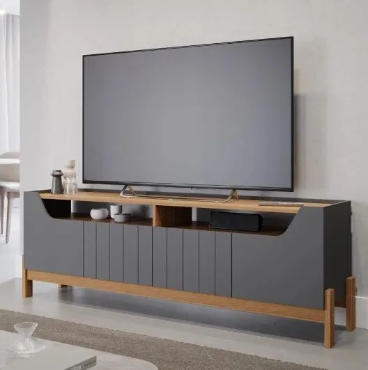 Rack Bancada Moema TV 70" 100% MDF - Foto 2