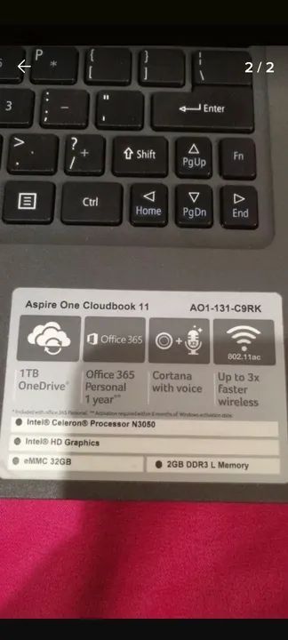 Vendo Cloudbook Acer - Barato! - Foto 4