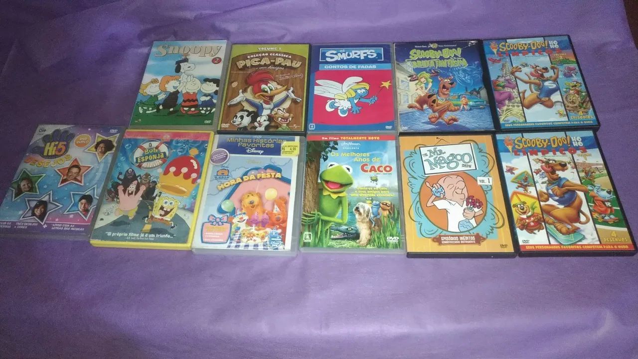 Dvds desenhos infantis, tenho varios, originais, bom estado. 