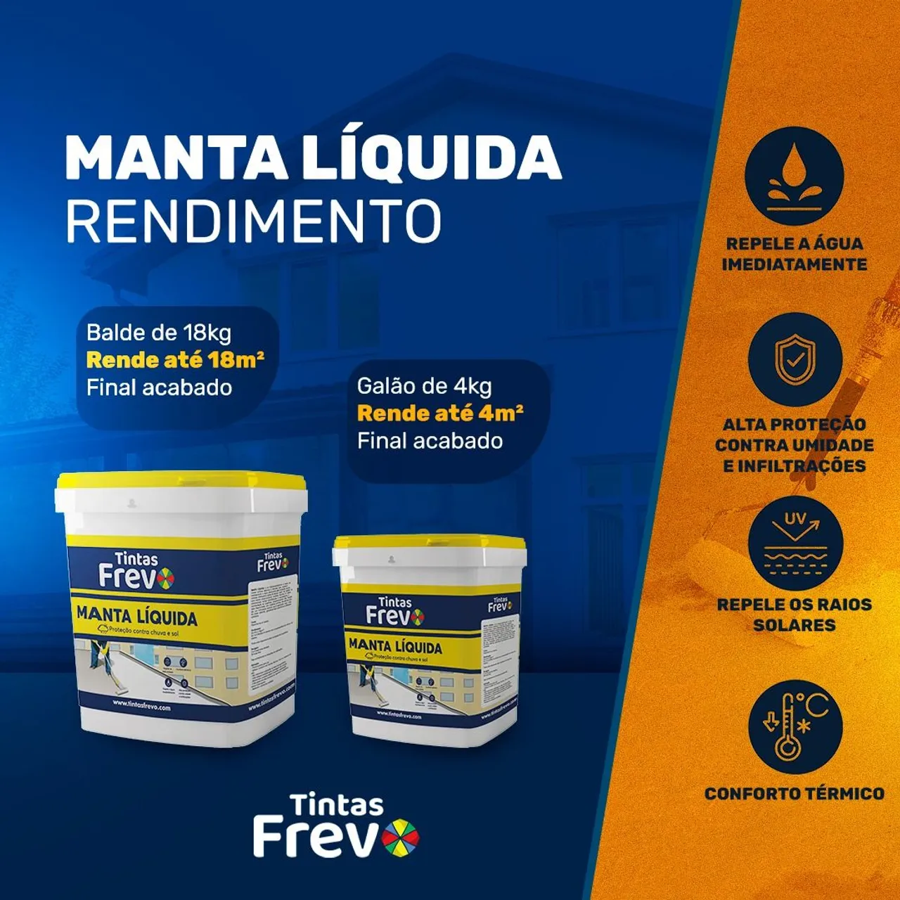 Manta líquida 18 kg / 4kg Repele a água