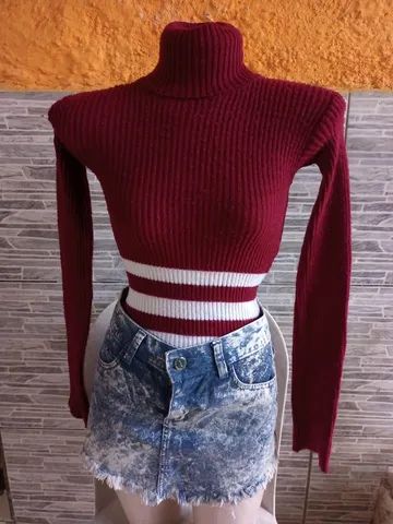 Promoção jaqueta jeans, blusas de listra. - Foto 3