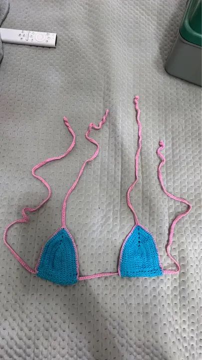 Top crochê tamanho Micro lindíssimo feito a mão  - Foto 3