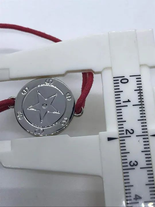 Dior pulseira logo prateado  - Foto 3