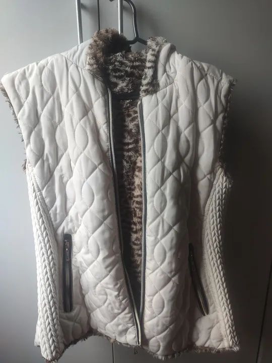 Colete feminino dupla face, M/g