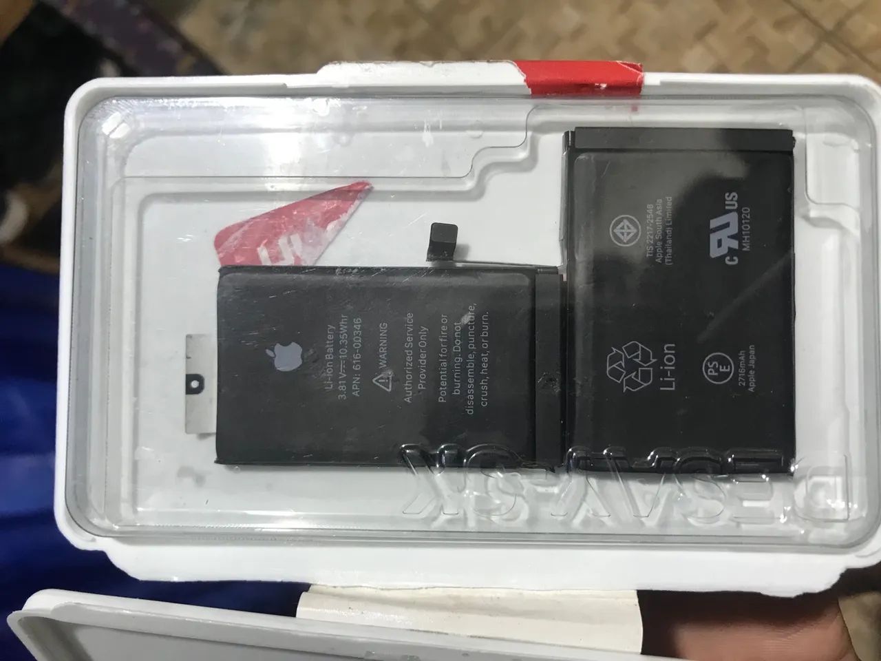 Bateria iPhone X nunca usada