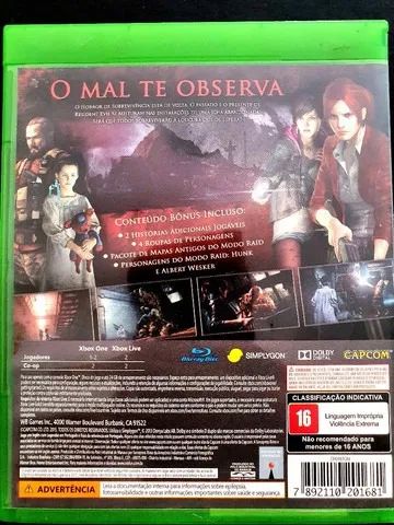 Jogo Original Novo Lacrado Resident Evil Revelations 2 xbox one Xbox Series X Midia Fisica - Foto 3