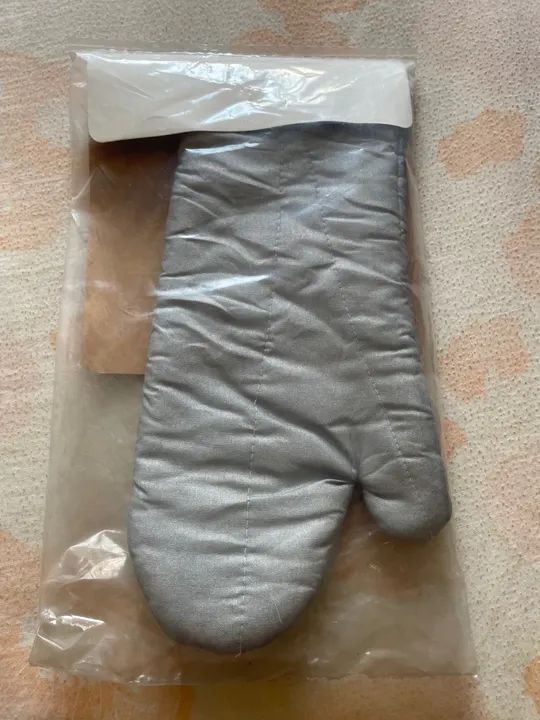 Luva térmica longa 50cm silicone profissional forno fogão churrasqueira - Foto 4