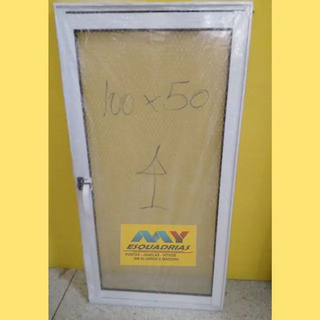 CAPELINHA ALUMÍNIO BRANCO VIDRO INTEIRO  - Foto 4