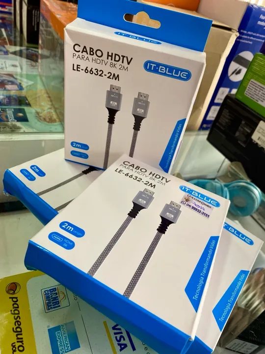 Cabo Hdmi HDTV Suporta 8K! 2 Metros V2.1.