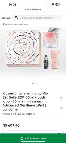 Kit Perfume Lancome La Vie Est Belle Eau De Parfum Feminino 50ml + Body  Lotion 50ml + Mini Serum Genifique 10ml KIT