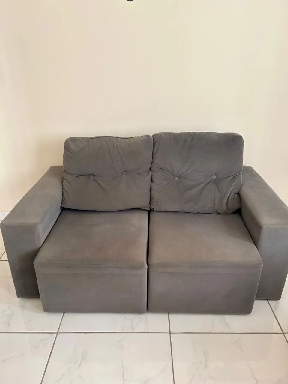 Sofá retrátil Modular Cinza - Foto 3