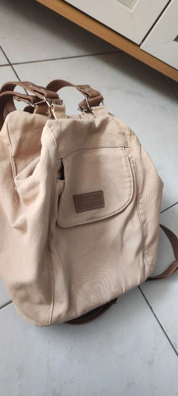 Bolsa de ombro bege