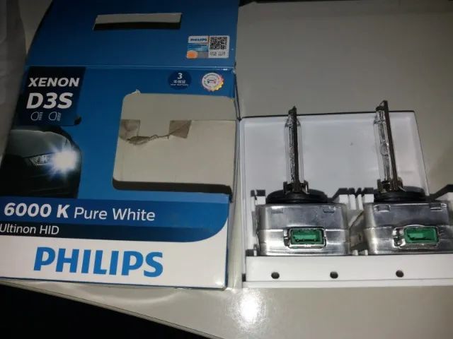 Par De Lampada Xenon D3s 35w 6000k Philips Original Top