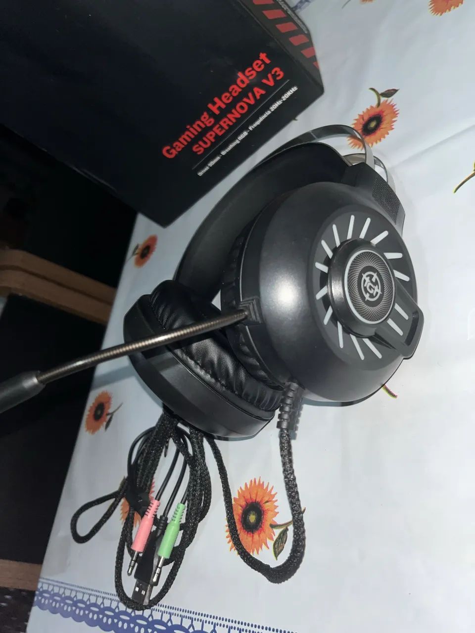 Headset Gamer SUPERNOVA V3 - Áudio Imersivo, Microfone Profissional e Conexão Total! - Foto 4