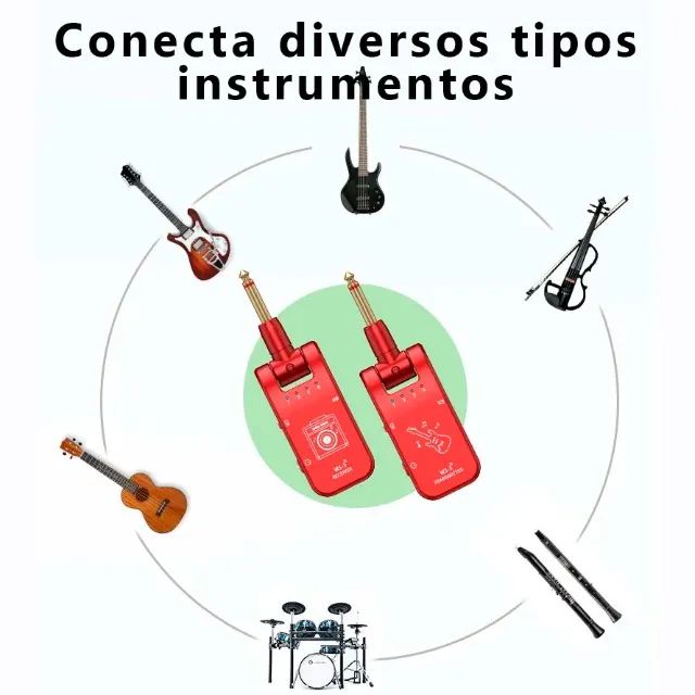 Transmissor Sem Fio Ws-3 Uhf Violão, Guitarra, Etc... - Foto 3