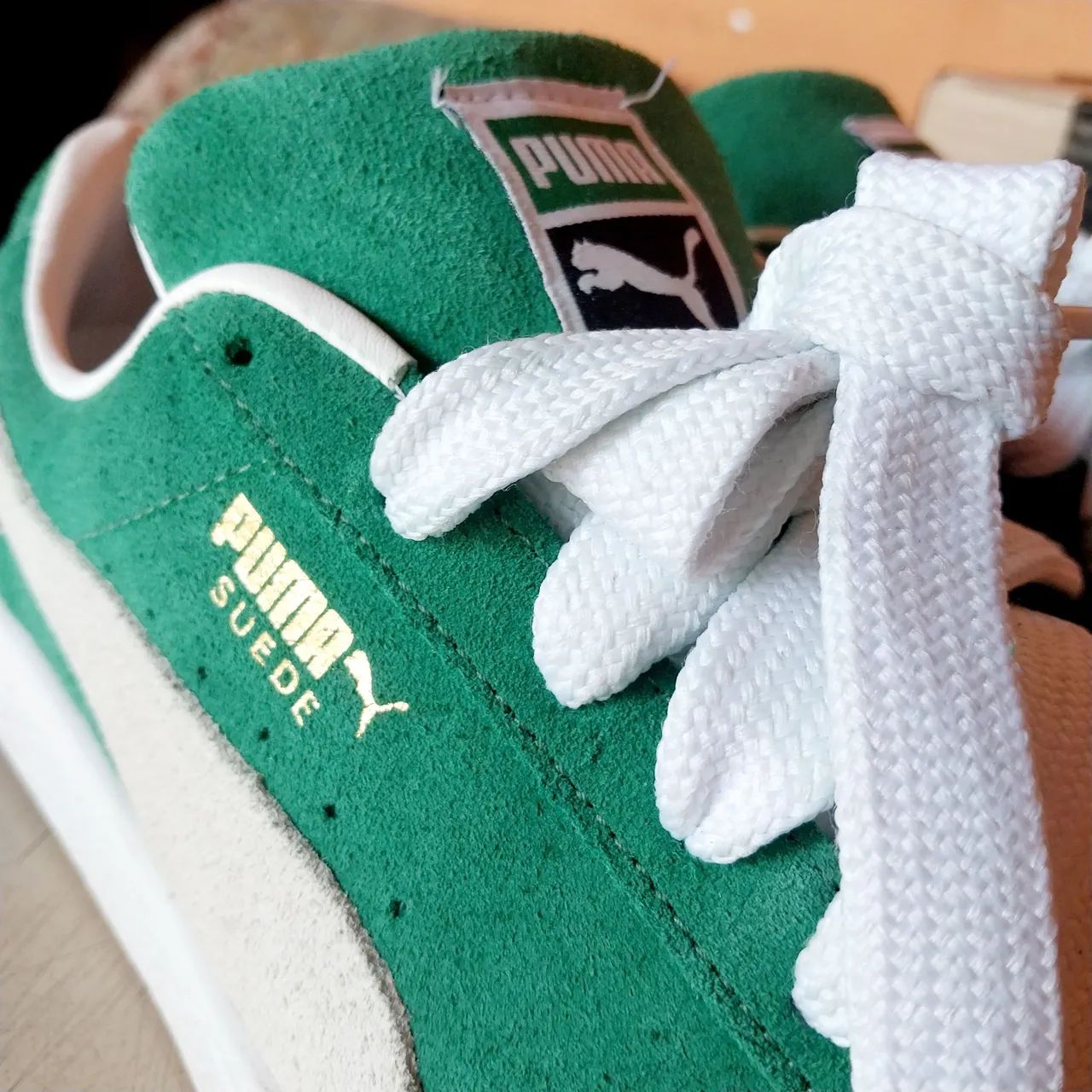 Puma suede verde original novíssimo  - Foto 2