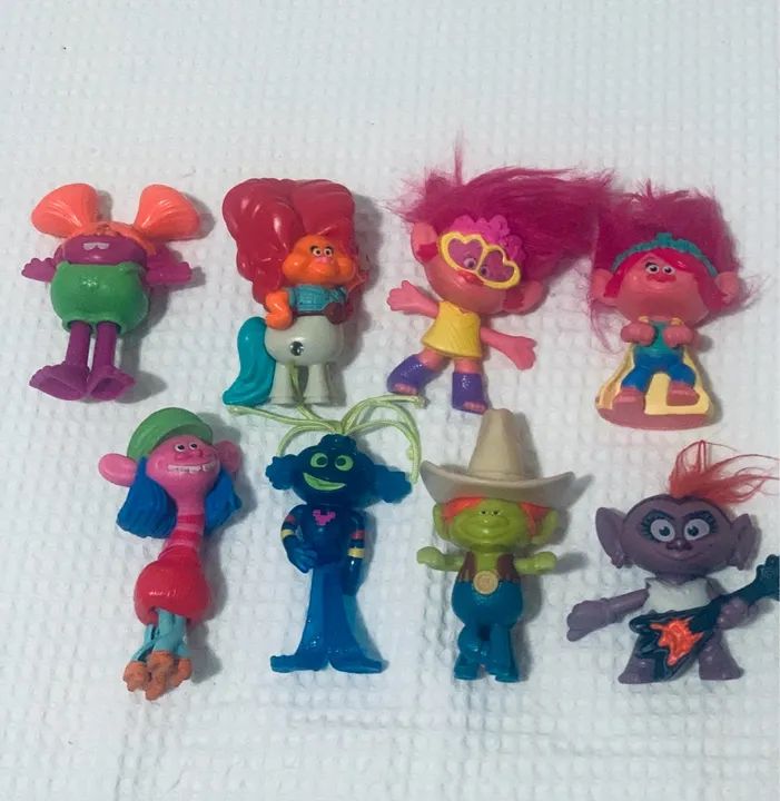 Bonecos Trolls - 8 personagens