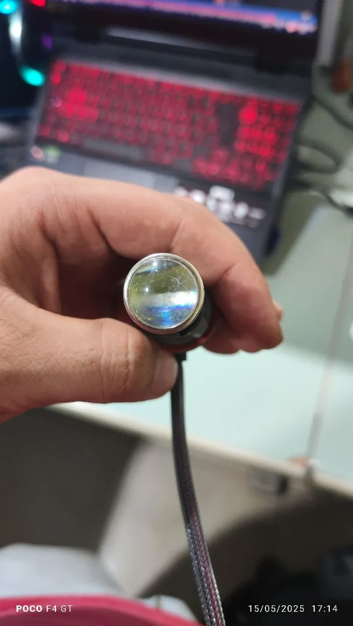Lâmpada LED com projetor para carro