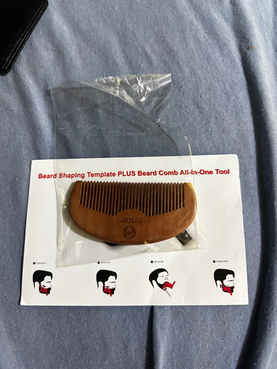 Pente madeira Barba e bigode