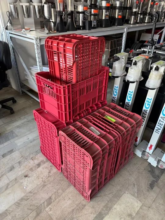 Caixas plásticas para comércio
