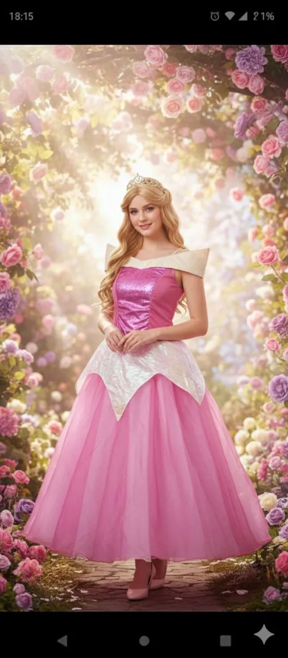Fantasia infantil de Princesa 